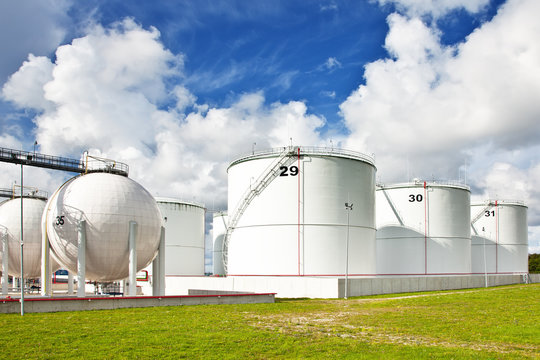 Oil Refinery Tanks