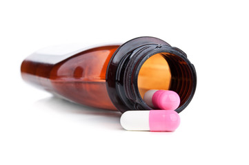 bottle with pills