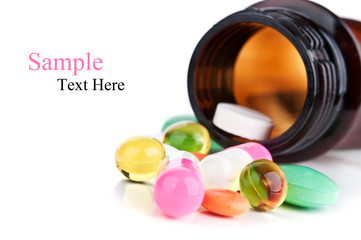 bottle with pills