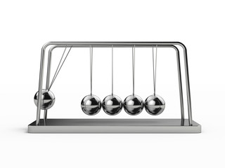 Balancing balls Newton's cradle