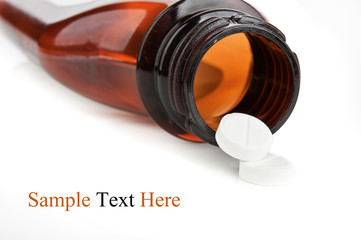 bottle with pills