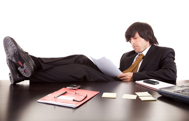 Young business man at work