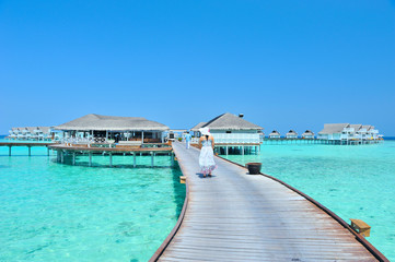 Maldives water villa