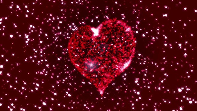 thousands of little hearts give birth to a big heart