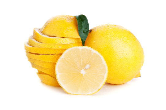 fresh yellow lemon