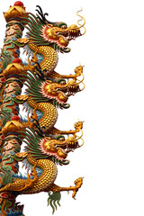 Big Chinese golden dragon