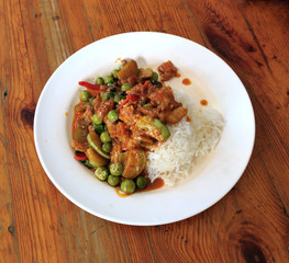 Thai food, prikkaeng moo