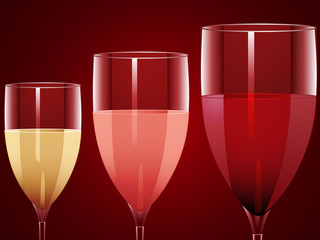 wine glasses background