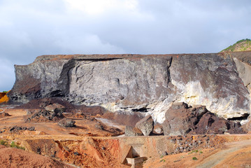 LAS MINAS DE RIOTINTO, ANDALUCÍA, ESPAÑA. EXTRACCIÓN DE HIERRO