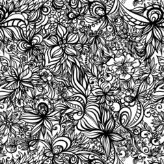beautiful vector seamless pattern with swirls