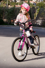 girl and bike
