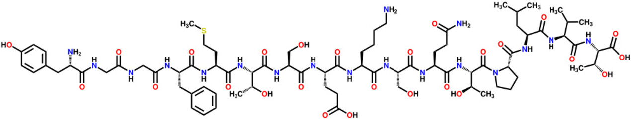 &alpha;-endorphin structural formula