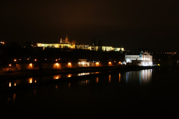 Fototapeta na wymiar Prague after sunset