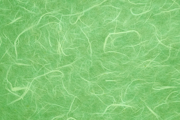 Green handmade mulberry paper texture