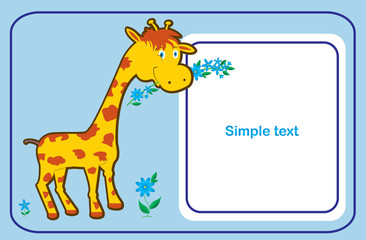 baby announcement card. vector illustration