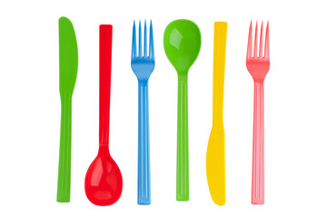 Disposable fork, spoon and knife