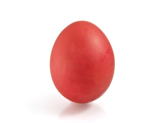 easter egg on white background