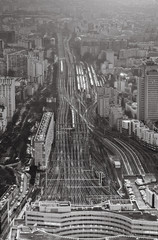 view over urban  terminus railways