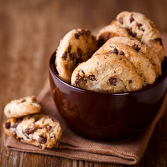Chocolate chip cookies in a cup
