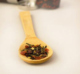 Green tea with berries.