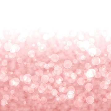 Bokeh Vibrant Red Or Pink Background With Blurry Lights