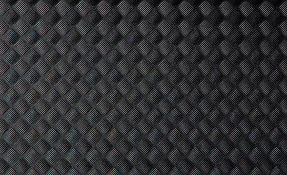 Black rubber mat
