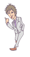 スーツを着た男