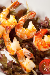 Skewered Shrimps