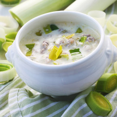 Lauch-Käse-Suppe
