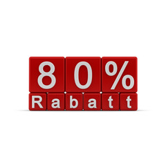 80 % Rabatt