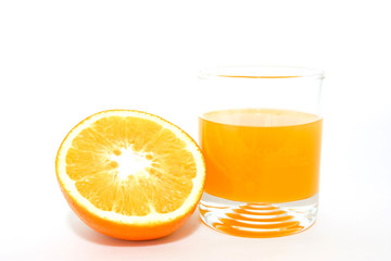 orange isolated on a white background .