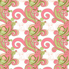 romantic seamless vector background