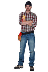 Fototapeta premium Confident laborer