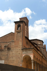 Fototapeta na wymiar Church and Cloister in Bologna Italy