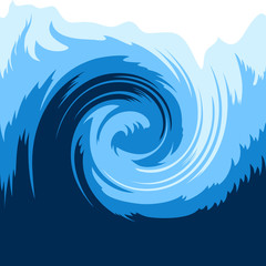 Ocean wave, seamless background