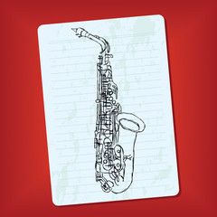 doodle saxophone