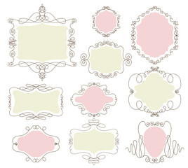 set of vintage frames