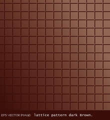 eps Vector image: lattice pattern dark Brown.