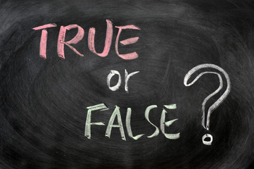 True or false question