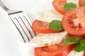 tomato salad with feta cheese