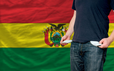 recession impact on young man and society in bolivia