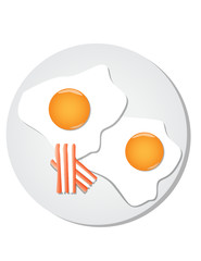 egg with a bacon
