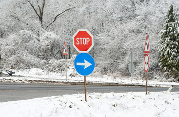 signs in winter