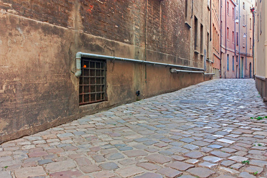 Fototapeta alley in the old town