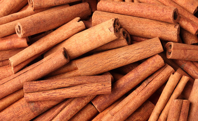 Cinnamon sticks closeup