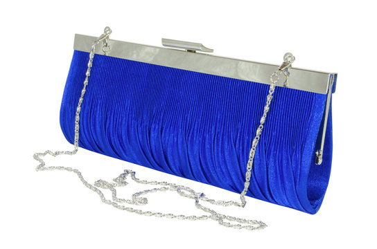 Dark blue female clutch  bag