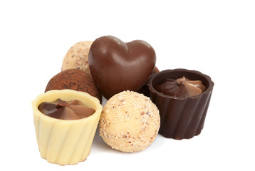 chocolate candy isolated