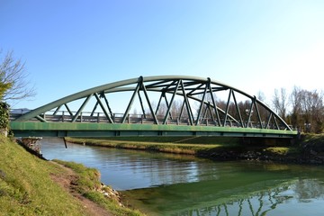 Fototapeta na wymiar Ponte sul Fiume Versilia