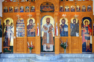 Obraz na płótnie Canvas Grecki kaplica