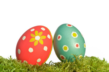 Ostereier selbst gestalten, Frohe Ostern, handbemalt